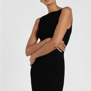 DISSH Sienna Black Knit Midi Dress